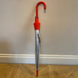 Ladies Umbrella Dome Clear Red SOAKE