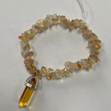 Citrine with Gold Point Phone Strap