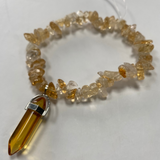 Citrine with Gold Point Phone Strap