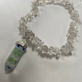 Clear Quartz Flower Point Phone Strap