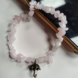 Rose Quartz Phone Charm Strap Accessory
