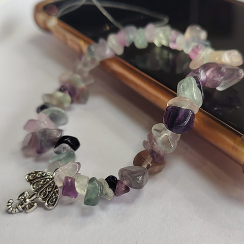 Fluorite Phone Charm Strap Accessory