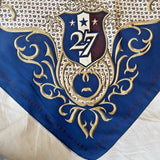 Ladies Vintage Scarf Large Navy American 27