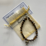 Tigers Eye Phone Strap Chip & Beads