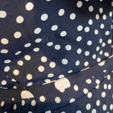 Ladies Vintage Dress Navy White Polka Dot