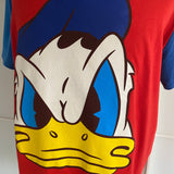 Mens Vintage T Shirt Size 2XL Red Donald Duck