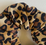 Leopard print fabric with a close-up view