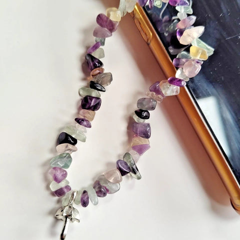 Fluorite Phone Charm Strap Accessory