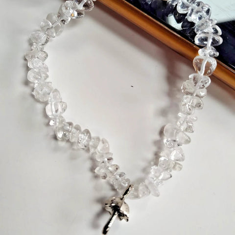 Clear Quartz Phone Charm Strap Accessory