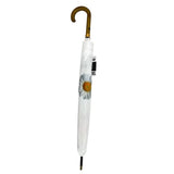 Ladies Umbrella White Daisy Bloom Walking