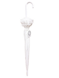 White Wedding Parasol Umbrella Frill