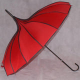 Ladies Umbrella Pagoda Princess Red