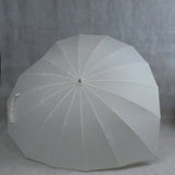 Ladies Umbrella Heart Shape Ivory