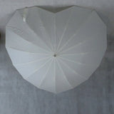 Ladies Umbrella Heart Shape Ivory