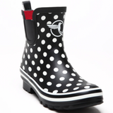 Evercreatures Ladies Ankle Wellies Polka Black