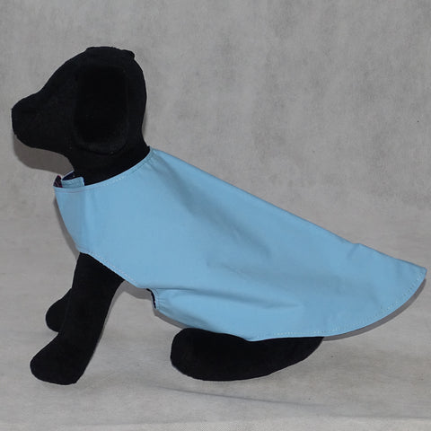 Dog Reversible Coat Blue and Millefiore Print