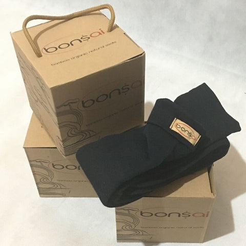 Ladies Welly Socks Bonsai Organic Black