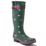 Evercreatures Ladies Wellington Chicken Print