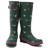 Evercreatures Ladies Wellington Chicken Print