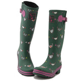 Evercreatures Ladies Wellington Chicken Print