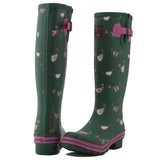 Evercreatures Ladies Wellington Chicken Print
