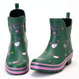 Evercreatures Ladies Ankle Wellies Chicken