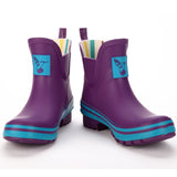 Evercreatures Ladies Ankle Wellies Eggplant