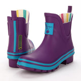 Evercreatures Ladies Ankle Wellies Eggplant