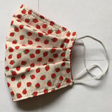 Reversible Face Covering Strawberry Print