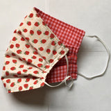 Reversible Face Covering Strawberry Print