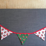 Beautiful Bunting Christmas Pug Dog