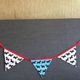 Beautiful Bunting Christmas Scottie Dog
