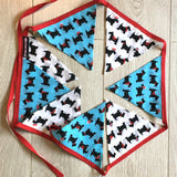 Beautiful Bunting Christmas Scottie Dog