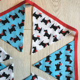 Beautiful Bunting Christmas Scottie Dog