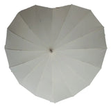 Ladies Umbrella Heart Shape Ivory