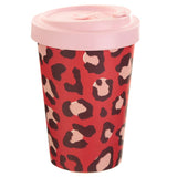 Eco Friendly Bamboo Travel Cup Leopard Print