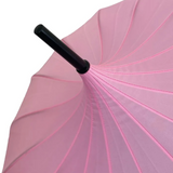 Ladies Umbrella Pagoda Oriental Pale Pink