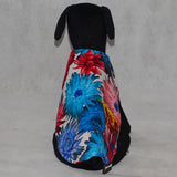 Dog Reversible Coat Pink and Blue Floral Print
