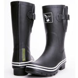 Evercreatures Ladies Wellies Short Plain Black