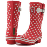 Evercreatures Ladies Short Wellies Polka UK 8
