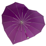 Ladies Umbrella Heart Shape Purple SOAKE