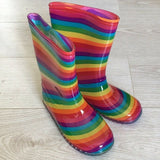 Mud Rocks Children's Wellingtons Rainbow UK2