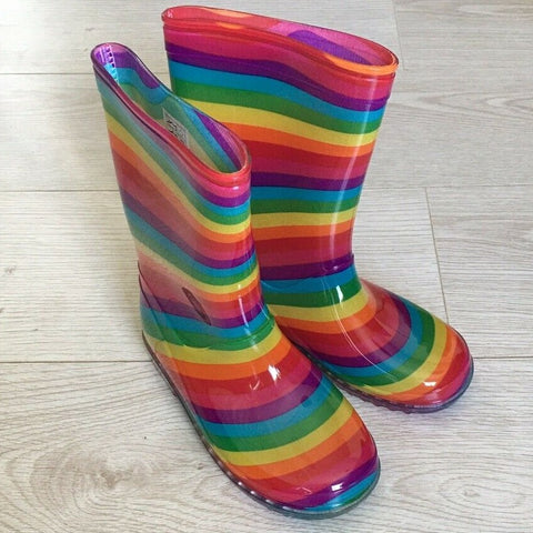 Mud Rocks Children's Wellingtons Rainbow