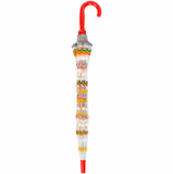 Children's Umbrella All Over Rainbow Red