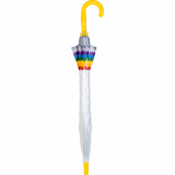 Children's Umbrella Rainbow Border Yellow