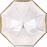 Children's Umbrella Rainbow Border Yellow