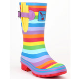 Evercreatures Ladies Short Wellies Rainbow