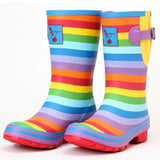 Evercreatures Ladies Short Wellies Rainbow