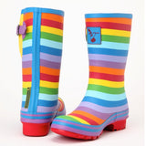 Evercreatures Ladies Short Wellies Rainbow