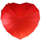 Ladies Umbrella Heart Shape Red SOAKE